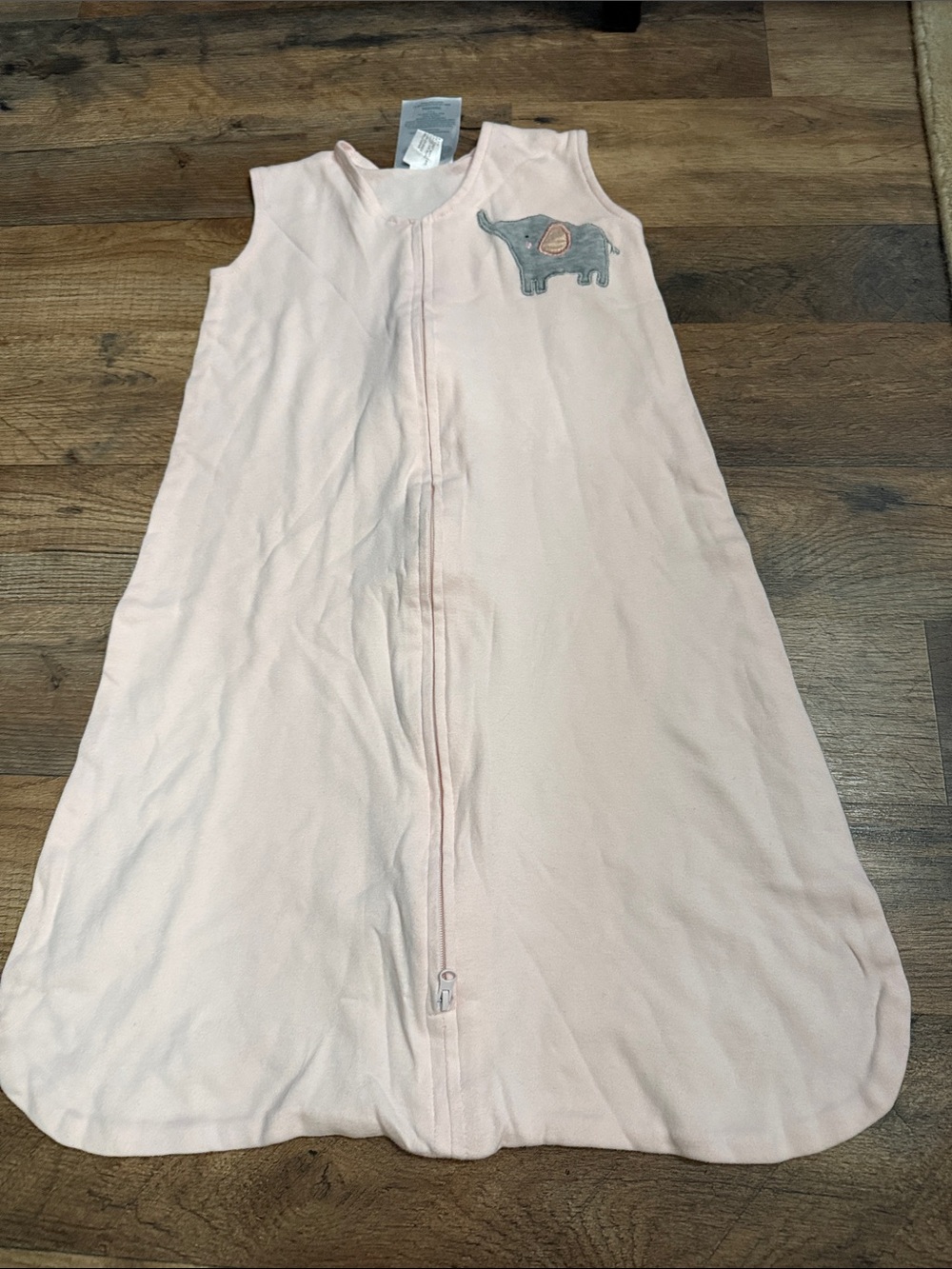 Sleeveless Light Pink Elephant Sleep Sack for Kids